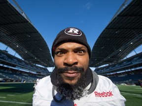 Jeremiah Johnson signed with the B.C. Lions on Wednesday; he played in the Grey Cup with the Redblacks last November. THE CANADIAN PRESS/Darryl Dyck