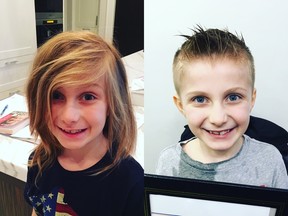 Dawson Jurovich grew his hair for two years before donating it to Wigs for Kids B.C. to help other youth with cancer.