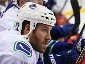 Brandon Prust has been placed on waivers by the Vancouver Canucks. (Getty Images via National Hockey League).