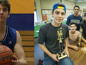 Smithers' Trent Monkman and Vancouver's King George Dragons speak the same language of hoops! (Smithers athletics, PNG photos)