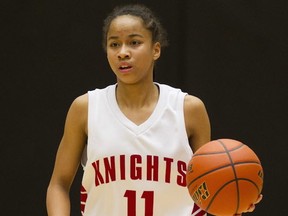 St. Thomas More Knights' guard deluxe Zion Corrales-Nelson is one of The Province's Baden-BCSSGBA Sipwr 16 picks for 2016! (PNG file photo)