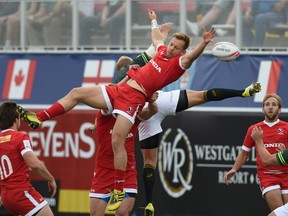 Canada had a tough weekend in Las Vegas but have landed a favourable draw for next weekend's Canada Sevens in Vancouver, (MARK RALSTON/AFP/Getty Images)