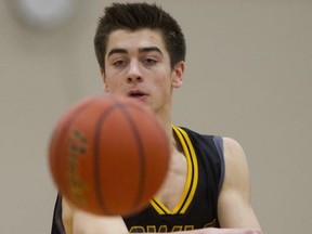 Kelowna's Mason Bourcier dropped two triples Friday against Walnut Grove that turned a game on its ear. (PNG file photo)