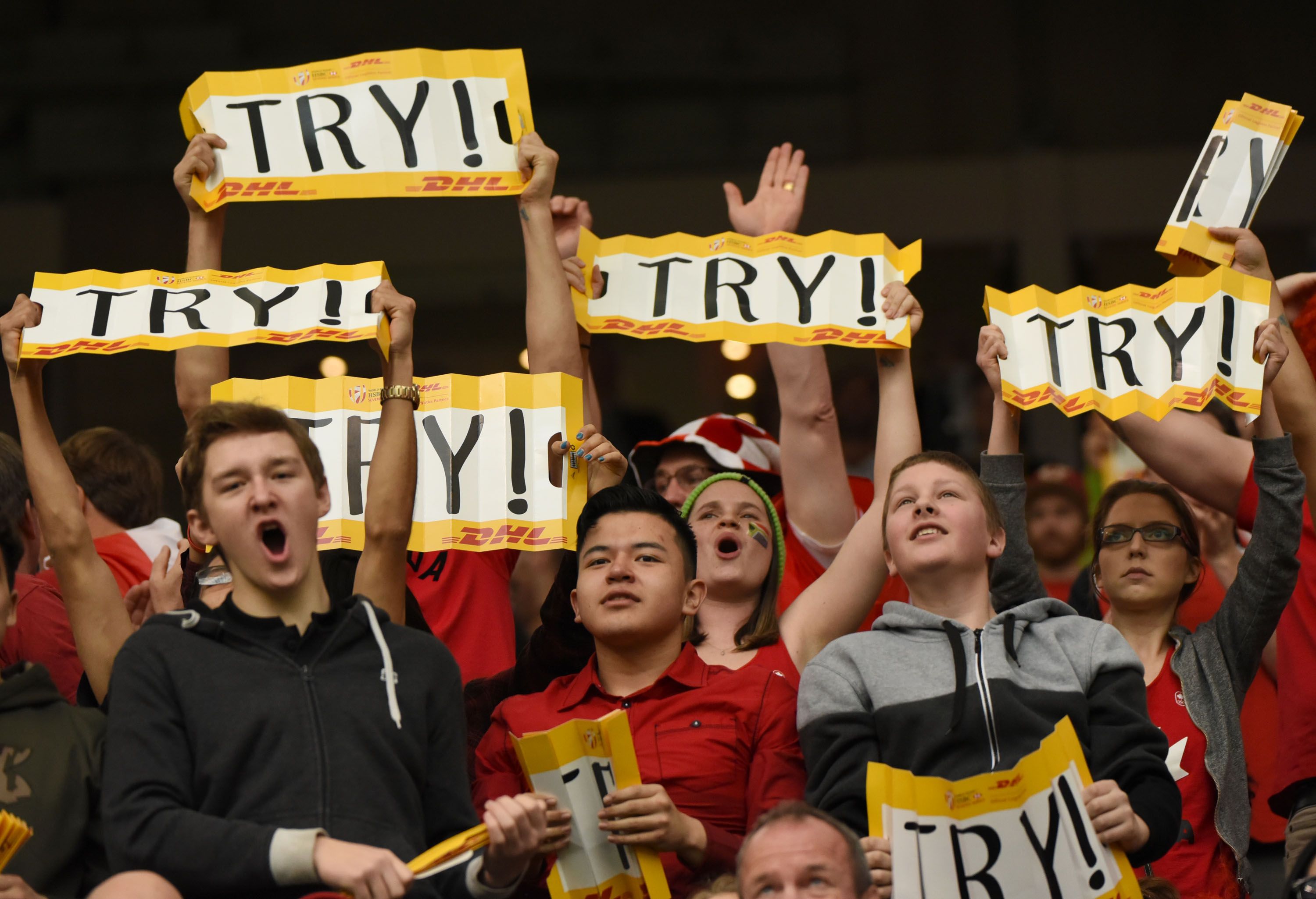 Fans enjoying day one of the Canada Sevens at BC Place Stadium (DON MACKINNON/AFP/Getty Images)