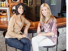 Almira Bardai, left, and Lindsay Nahmiache of PR firm Jive Communications are opening an office in Santa Monica, Calif., to cash in on the opportunity to earn U.S. dollars.   — Vairdy Frail photo