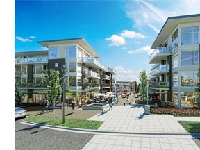 An artist’s rendering of The Royal, a project comprising two four-storey buildings in the Victoria Hill master-planned community in New Westminster.