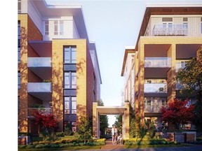Cambria Park comprises 69 one- to three-bedroom homes in two six-storey buildings.