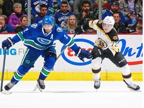 Canucks defenceman Dan Hamhuis could soon find himself wearing the black and yellow of the Boston Bruins.