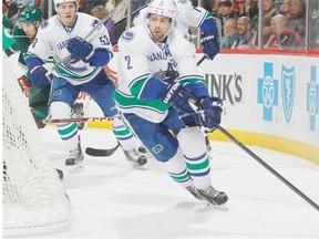 Canucks defenceman Dan Hamhuis has vowed to return Thursday against the Columbus Blue Jackets, nearly two months after his face was rebuilt after taking a Dan Boyle shot to the face.
