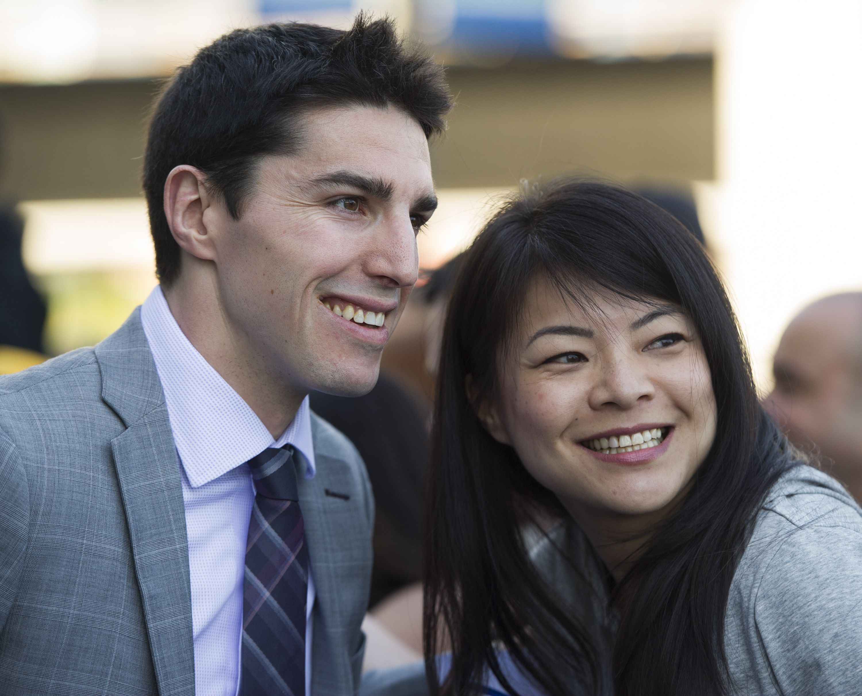 VANCOUVER  April 09 2016. Canucks player #14 Alexandre Burrows has his photo taken with a fan at Pat Quinn Way outside Rogers Arena prior to the last game of the regular season, Vancouver April 09 2016. ( Gerry Kahrmann  /  PNG staff photo)  ( For Prov / Sun Sports )  00042648A  [PNG Merlin Archive]