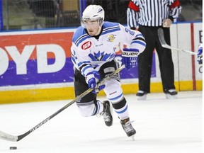 Coquitlam native Dante Fabbro is a potential NHL first-round draft pick, along with Penticton Vees teammate Tyson Jost.