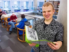 Dave Deveau has organized the human books event at the Vancouver Public Library’s central branch.   Gerry Kahrmann/PNG