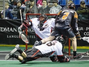 New England’s Ryan Hotaling scored two goals on Eric Penney and the Stealth last Saturday, helping spoil Vancouver’s home opener with a 17-7 win.