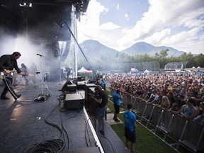 Vancouver dance-rock band Dear Rouge starts the day with an electric performance on the Stawamus Stage at Squamish Valley Music Festival, Aug. 7, 2015. The 2016 festival has been cancelled due to a "business decision."