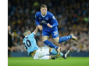 Everton (pictured is midfielder Ross Barkley in dark blue) have been tripped up in their latest Premier League matches, so will be taking an FA Cup game against League Two's Carlisle United very seriously.