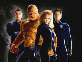 FANTASTIC FOUR (2005): From left, Chris Evans (The Human Torch), Michael Chiklis (The Thing), Jessica Alba (The Invisible Woman) and Ioan Gruffudd (Mr. Fantastic) played the foursome with moresome in 2005.
