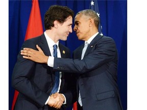 File: Besides the state dinner U. S. president Barack Obama has arranged for Prime Minister Justin Trudeau, the leaders, and other officials, will holding meetings at which a climate change strategy, trade and border security are expected to be on the agenda.