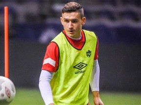 Fraser Aird is seen during a Team Canada training session last November. The Scarborough, Ont., native progressed quickly in Glasgow and now plays for the Vancouver Whitecaps.  Ric Ernst/ PNG files