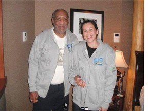 Kym Gouchie is pictured with comedian Bill Cosby when the two met at River Rock Casino in 2009. The Prince George resident worked for Cosby for two days when he performed two concerts in Penticton. (SUBMITTED)