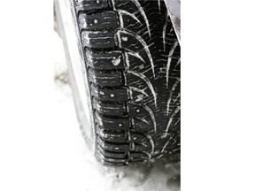 Here’s a close-up view of a snow tire tread. Experts say tires with the snowflake symbol offer traction superior to mud-and-snow or all-weather products.