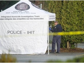 IHIT says a 29-year-old man turned himself in and is facing a second-degree murder charge after the body of a man was found in a parking lot at 216th Avenue and Lougheed Highway on Dec. 19, 2015.