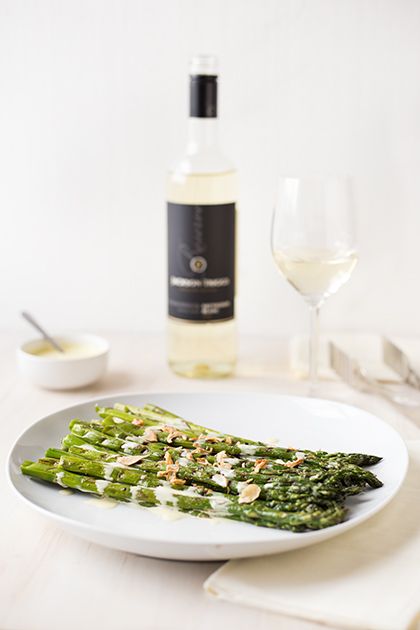 Grilled Asparagus with Goat Cheese Aioli - The Food Gays