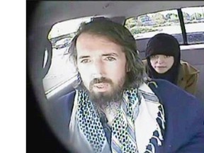 John Nuttall and Amanda Korody are shown in a still image taken from RCMP undercover video.    THE CANADIAN PRESS files