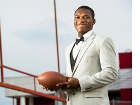 Jonathan Kongbo didn’t begin playing football until his Grade 12 year at Holy Cross regional secondary school in Surrey.