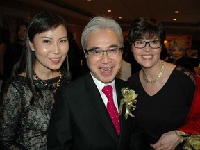 Loretta Lai, Paul Oei and Ann Adams welcomed some 800 guests to the ninth Feast of Fortune Gala, a yearly dinner and auction in support of Mount Saint Joseph Hospital.