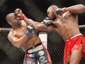 Light heavyweight champion Jon Jones, right, connects to the head of Daniel Comier during UFC 182 in Las Vegas exactly one year ago today. Jones retained his title by unanimous decision. If there was a title bout for UFC 200, E. Spencer Kyte would love to see the rematch — this time, with Comier being the champ, and ‘Bones’ Jones trying to wrest back the belt he lost to suspension.