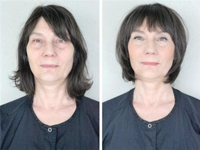 Linda Apps, before and after.