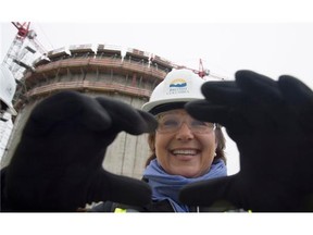 British Columbia Premier Christy Clark at the FortisBC Tilbury LNG expansion project in Delta, B.C., in November.