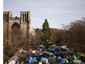 There have been stabbings, drug overdoses and even one death at Victoria's tent city.