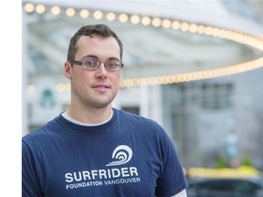 Matthew Unger is the chair of Surfrider Foundation Vancouver, a group campaigning for a ban on plastic microbeads.   Ric Ernst/PNG