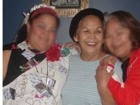 The victim is being reported as TIB elder Kathleen Green (centre), who lived with her grandson in a home on the band’s reserve. Emergency crews were forced to shoot the dog following the attack.