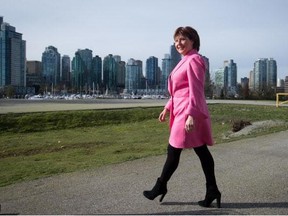 British Columbia Premier Christy Clark in Vancouver, B.C., on Friday March 18, 2016.