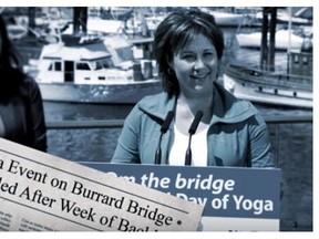 A screengrab from the B.C. NDP's attack ad.