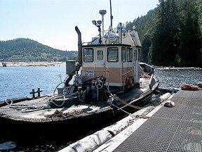 The tugboat Syringa at dock. It sank due to substandard maintenance and safety protocols in 2015, said the TSB in a report.