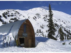 RCMP said the avalanche occurred around 3:40 p.m. Sunday near the Wendy Thompson Hut (pictured) in the back country north of Pemberton, off Duffy Lake Highway