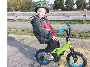 Kesler Wied, 4, loves to play outside on his bike, his mom, Melissa Cook said.