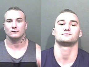 Arrest warrants have been issued for 25-year-old Kyle Harrower (left) and Lucas Benjamin Thiessen, 22, in connection with a Chilliwack-based crime syndicate that was alleged involved in drug-trafficking activities in northern B.C.