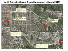 Five women have been assaulted in separate incidents since Jan. 29.