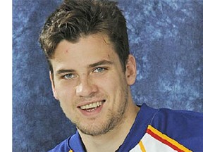 Former pro hockey player Brady Leavold is shown in an undated photo from the American Hockey League website. Leavold, a Port Coquitlam native, played in the ECHL and the AHL before struggling with heroin addiction. Leavold was sentenced Monday in provincial court in Vancouver after pleading guilty to criminal charges, including robbery and theft.