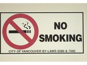 A British Columbia Supreme Court judge has concluded that Paul Aradi must follow a no-smoking bylaw despite having difficulty standing and walking.