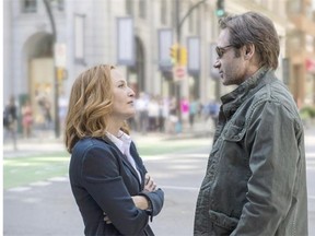 Part of the new X-Files miniseries was shot in Vancouver. Pictured are stars Gillian Anderson (Dana Scully), left, and David Duchovny.