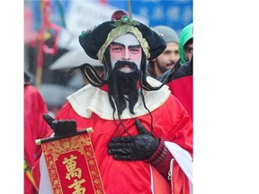 Participants in the 43rd Chinese New Year Parade through Chinatown in Vancouver, BC., on February 14, 2016. Thousands lined the streets to celebrate The Year of the Monkey in the Chinese Lunar calendar which began on Monday February 8th in 2016.