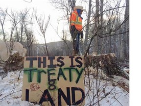 Protesters are defying an eviction notice from B.C. Hydro as the Crown utility presses ahead with land clearing around the Site C hydroelectric project.