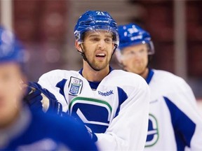 The return of Brandon Sutter from injury is one of the factors that Canucks GM Jim Benning is weighing as the team moves forward.