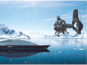 Setting sail in 2018, Scenic’s first ocean cruise ship, Scenic Eclipse, will feature two helicopters and a submarine.  — Scenic