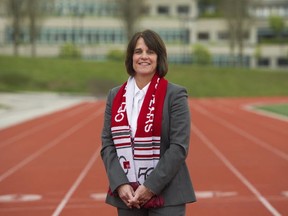 New Simon Fraser Clan athletic director Theresa Hanson calls her school 'The sleeping giant' (Arlen Redekop, PNG photo)